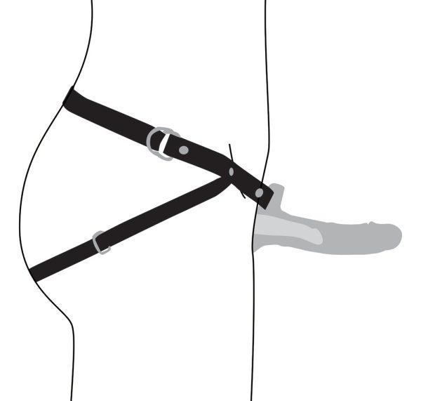 Size Matters Realistic Silicone Penis Sheath Black - Image 6