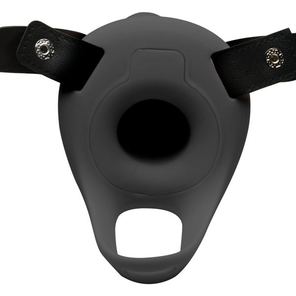 Size Matters Smooth Silicone Penis Sheath Black - Image 4