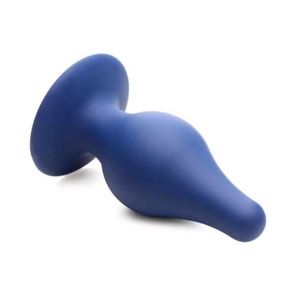 Squeeze-It Squeezable Tapered Large Anal Plug Blue - Image 6