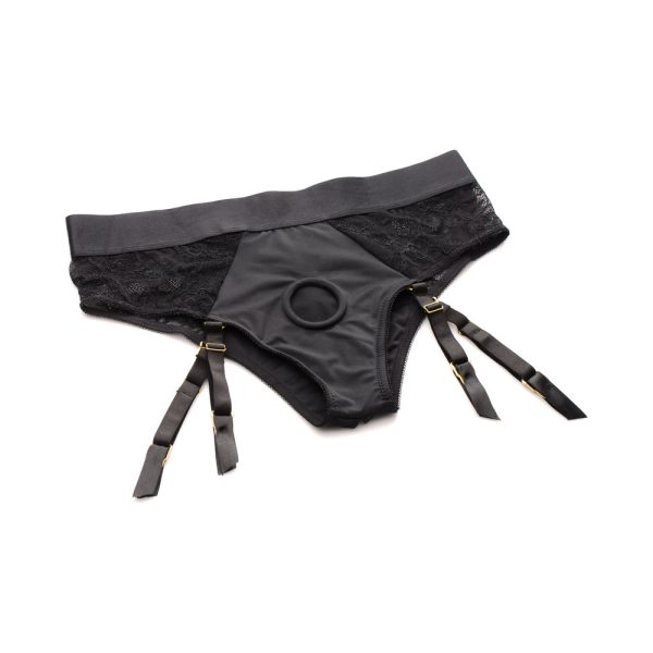 Strap U Laced Seductress Lace Crotchless Panty Harness & Garter Straps 2XL/3XL - Image 2