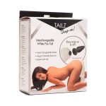 Tailz Snap-On Interchangeable White Fox Tail (Plug not included)