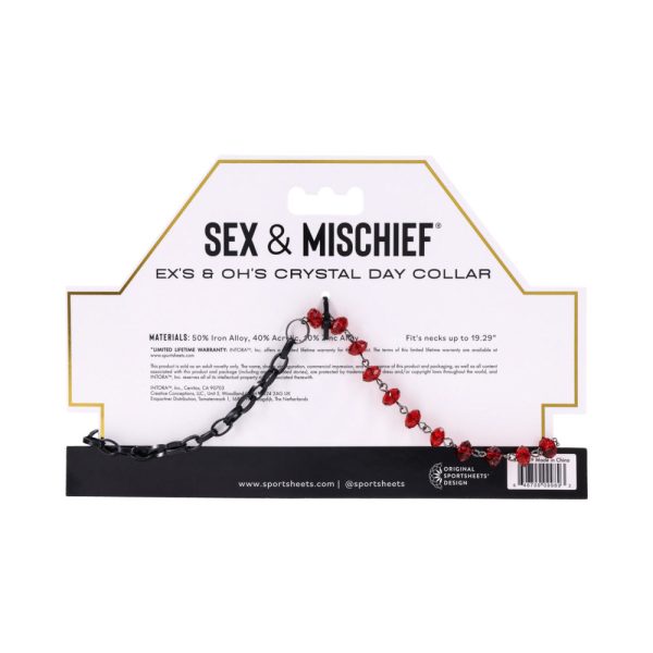 Sportsheets Sex & Mischief Ex''s & Oh''s Crystal Day Collar - Image 7