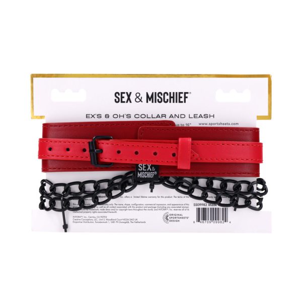 Sportsheets Sex & Mischief Ex''s & Oh''s Collar and Leash - Image 10