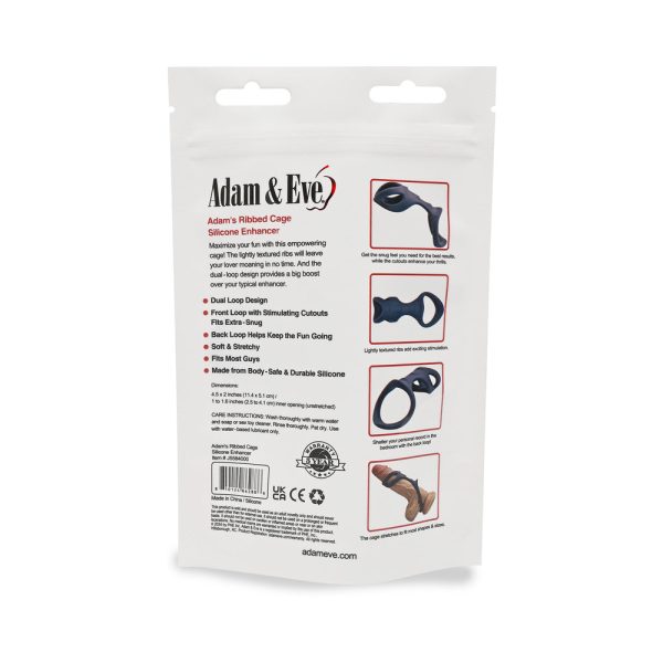 Adam & Eve Adam''s Ribbed Cage (Bag Packaging) - Image 10