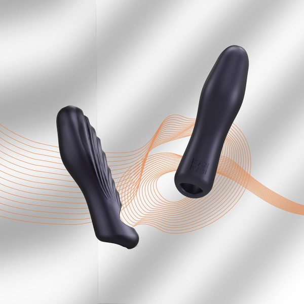 MAN WAN Ryzer Penis Extender and Soft Masturbating Sleeve Black Plum - Image 4