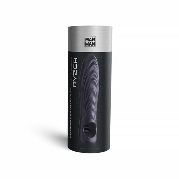 MAN WAN Ryzer Penis Extender and Soft Masturbating Sleeve Black Plum - Image 7