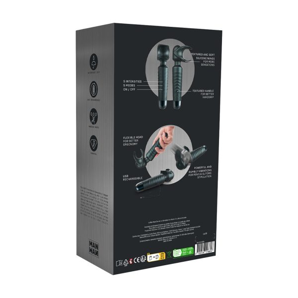 MAN WAN Man.Wand Evo 2-in-1 Frenulum Stimulator & Wand with Crescendo Pine Grey - Image 9