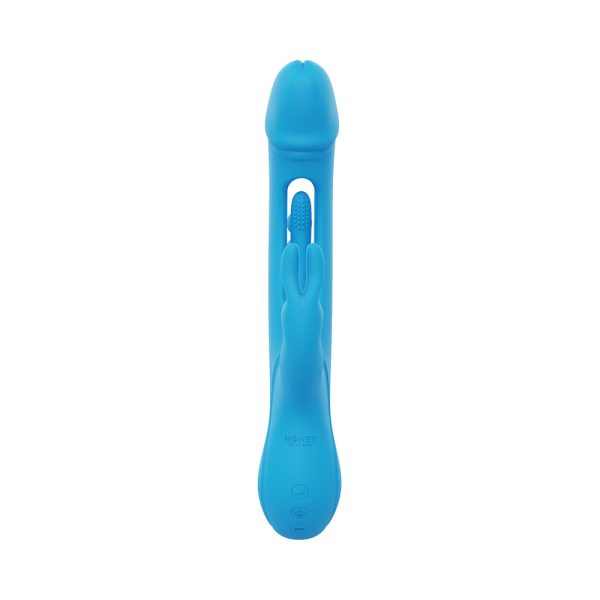 Honey Play Box Trilux Kinky Finger Rabbit Vibrator with Anal Beads Blue - Image 5