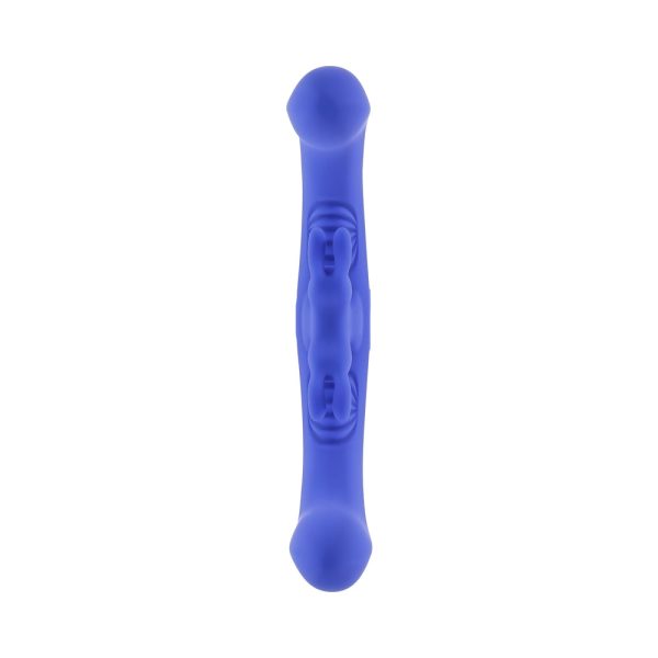 Evolved Lovebirds Rechargeable Silicone Remote-Controlled Dual-Ended Vibrator Blue - Image 7
