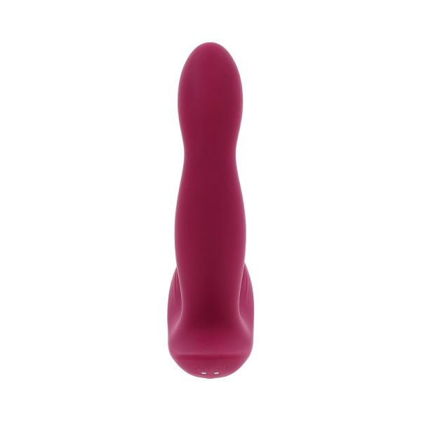 Evolved Come On Over Rechargeable Silicone Remote-Controlled Come-Hither Vibrator Burgundy - Image 8