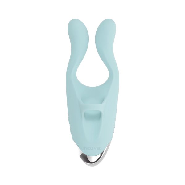 Evolved Couples Therapy Rechargeable Silicone Flexible Arm Tapping Finger Vibrator Mint - Image 6
