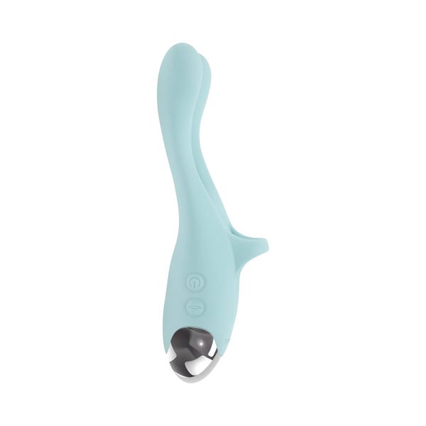 Evolved Couples Therapy Rechargeable Silicone Flexible Arm Tapping Finger Vibrator Mint - Image 7