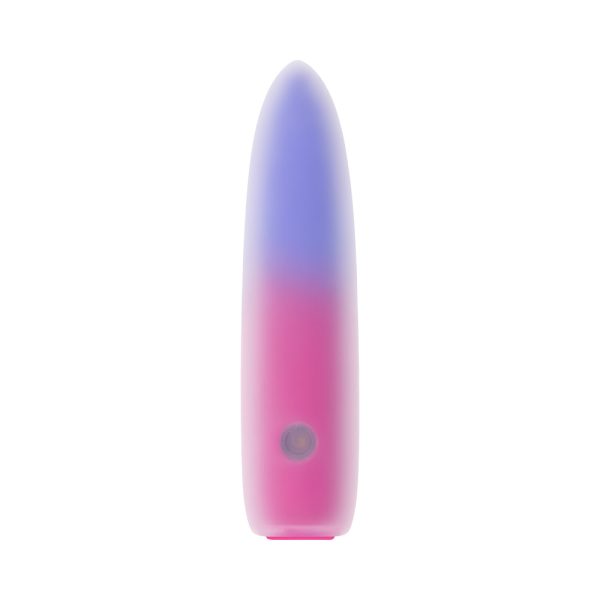 Evolved Paradise Bullet Rechargeable Dual Layer Silicone Bullet Vibrator Pink/Purple - Image 2