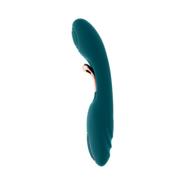 Playboy Aurelie Rechargeable Silicone G-Spot Tickling Vibrator Deep Teal - Image 2