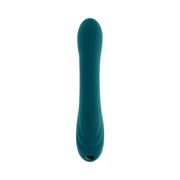 Playboy Aurelie Rechargeable Silicone G-Spot Tickling Vibrator Deep Teal - Image 5