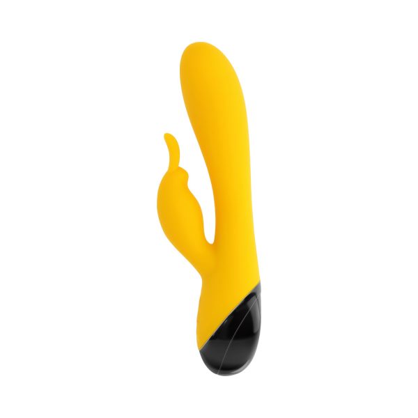 Selopa Buzzz Bunny Rechargeable Silicone Flexible Rabbit Vibrator Yellow - Image 2