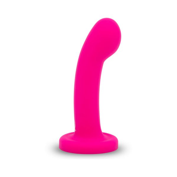 Together Pop 5 in. Silicone Dildo and Harness Set Pink - Image 4