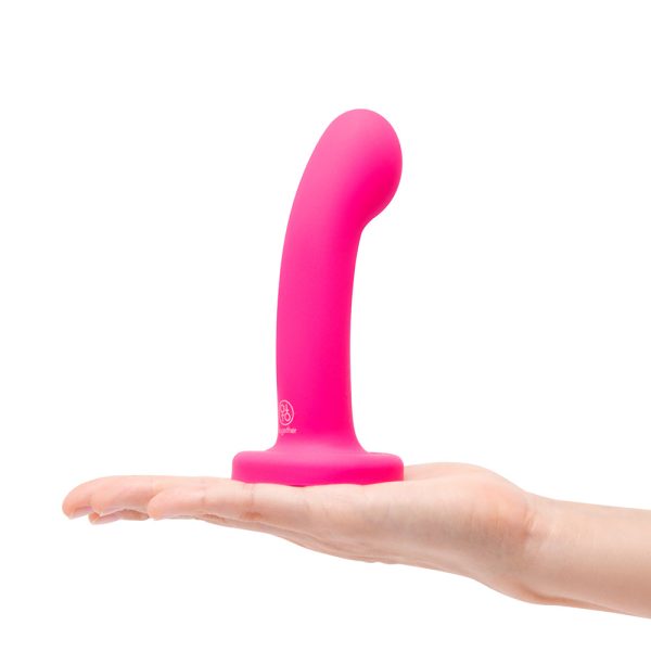 Together Pop 5 in. Silicone Dildo and Harness Set Pink - Image 10