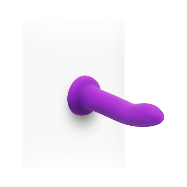 Together Duo Silicone 2-Piece 5.5 in. & 8 in. Dildo and Harness Set Purple - Image 9