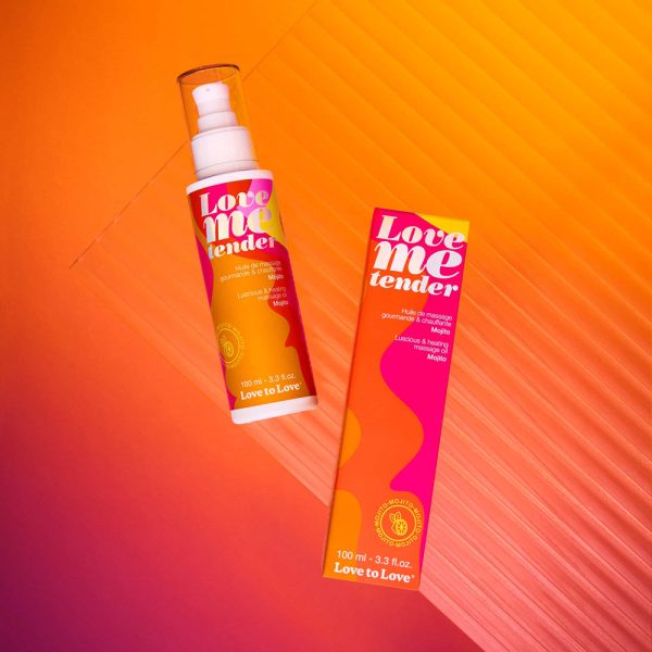 Love to Love Love Me Tender Luscious & Heating Massage Oil Mojito 3.3 oz. - Image 2