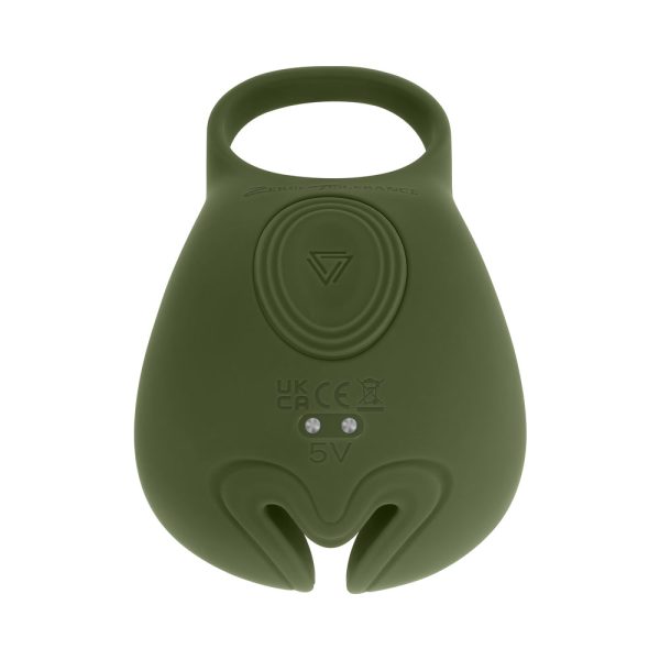 Zero Tolerance Nutty Buddy Rechargeable Cock Ring Stimulator Silicone Green - Image 2