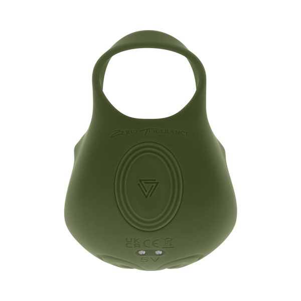 Zero Tolerance Nutty Buddy Rechargeable Cock Ring Stimulator Silicone Green - Image 7
