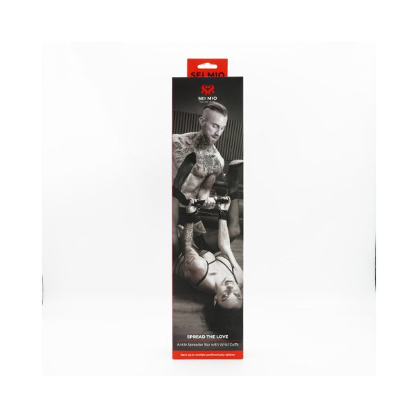 SEI MIO Spread the Love Ankle Spreader Bar with Wrist Cuffs - Image 6
