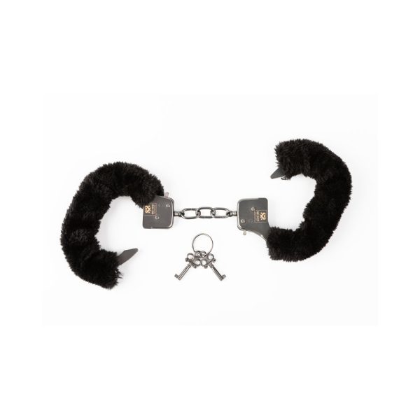 SEI MIO Cuff Love Furry Metal Handcuffs - Image 4