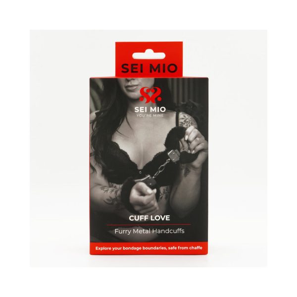 SEI MIO Cuff Love Furry Metal Handcuffs - Image 6