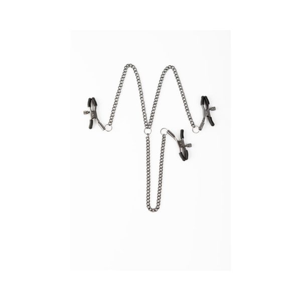 SEI MIO Triple Tease Adjustable Nipple and Clit Clamp Set - Image 3