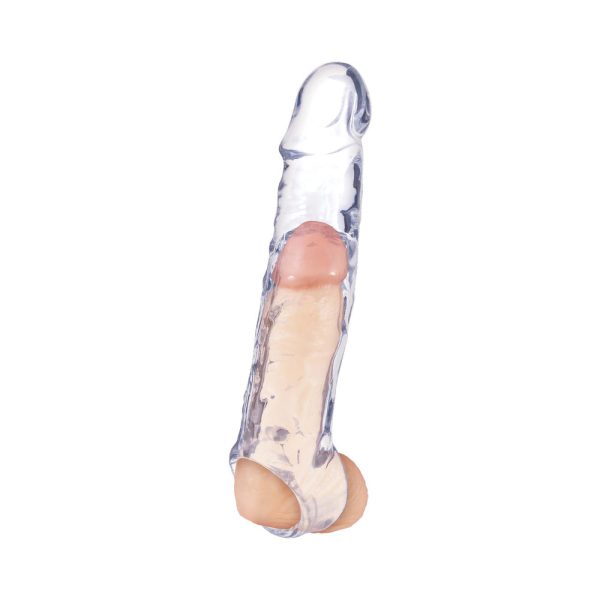 Magic Penis Extender & Ball Strap 6.5 in. Clear - Image 2
