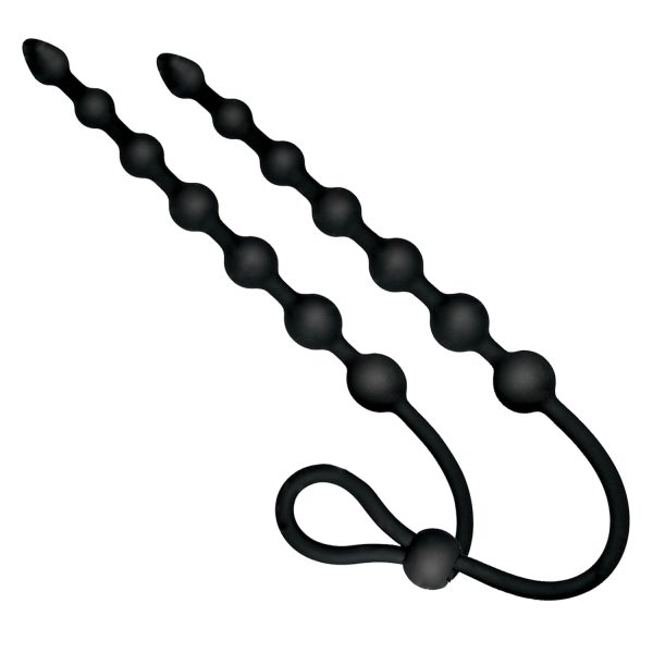 Ass-Sation Dual Silicone Anal Beads Black - Image 4