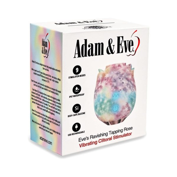 Adam & Eve Eve''s Ravishing Rose Tapping Clitoral Stimulator Rainbow - Image 9