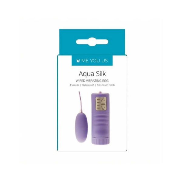 Me You Us Aqua Silk Wired Vibrating Bullet Violet - Image 3