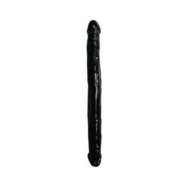 Me You Us Eighteen Double Dong 18 in. Double Ended Dildo Black - Image 2