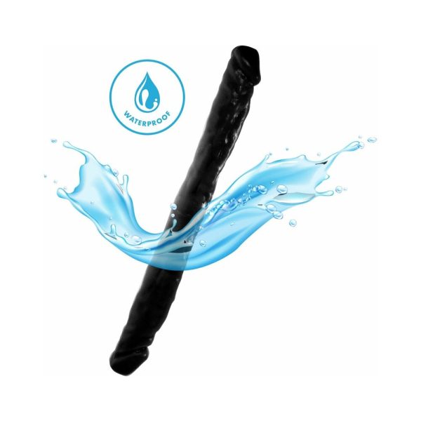 Me You Us Eighteen Double Dong 18 in. Double Ended Dildo Black - Image 5