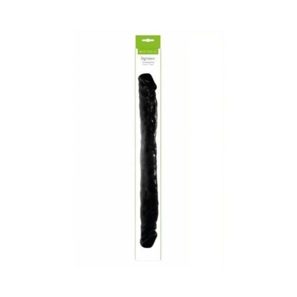 Me You Us Eighteen Double Dong 18 in. Double Ended Dildo Black - Image 6