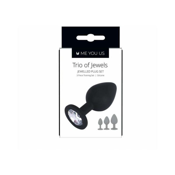 Me You Us Trio of Jewels 3-Piece Training Plug Set Black - Image 5