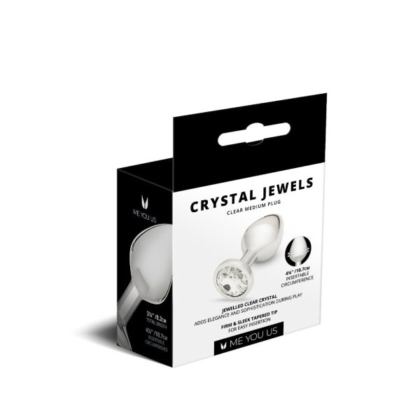 Me You Us Crystal Jewels Metal Plug Clear Medium - Image 4