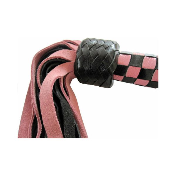 Short Suede Flogger Pink/Black - Image 2