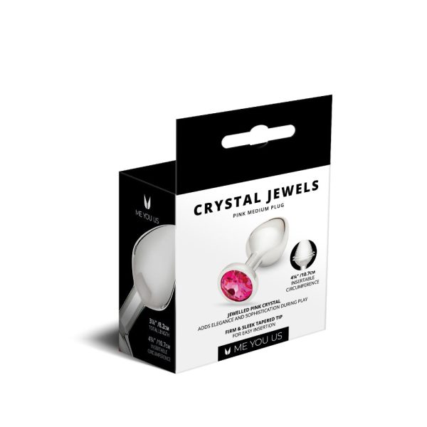 Me You Us Crystal Jewels Metal Plug Pink Medium - Image 4