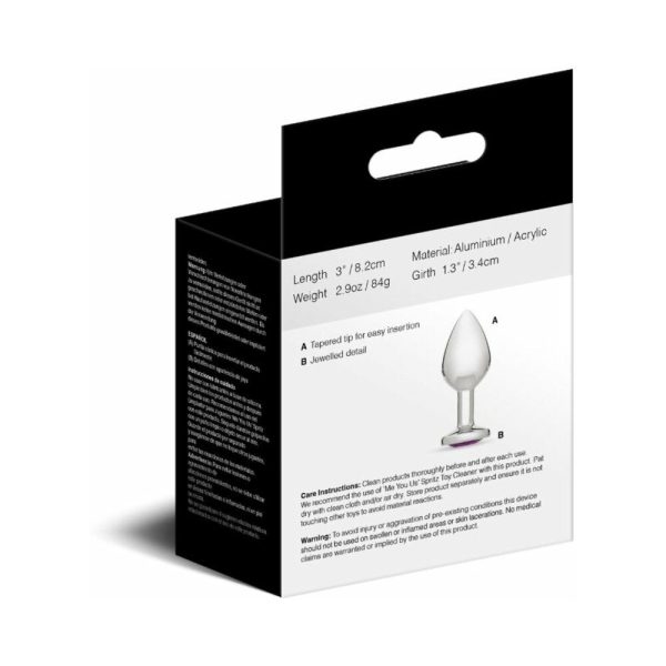 Me You Us Crystal Jewels Metal Plug Purple Medium - Image 4