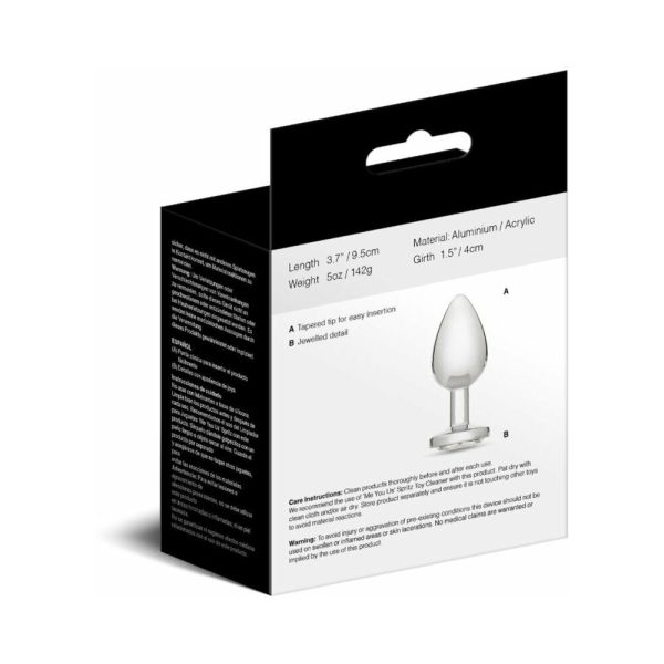 Me You Us Crystal Jewels Metal Plug Clear Large - Image 4