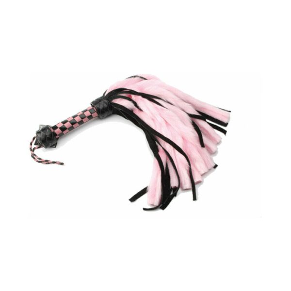 Suede & Fluff Mini Flogger Pink - Image 2