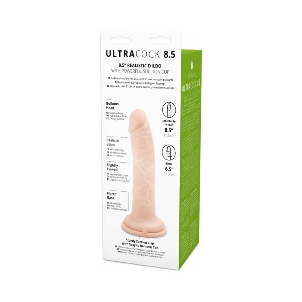 Me You Us Ultra Cock 8.5 in. Realistic Dildo Vanilla - Image 5