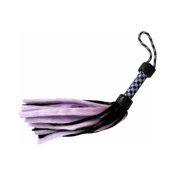 Suede & Fluff Mini Flogger Purple - Image 3