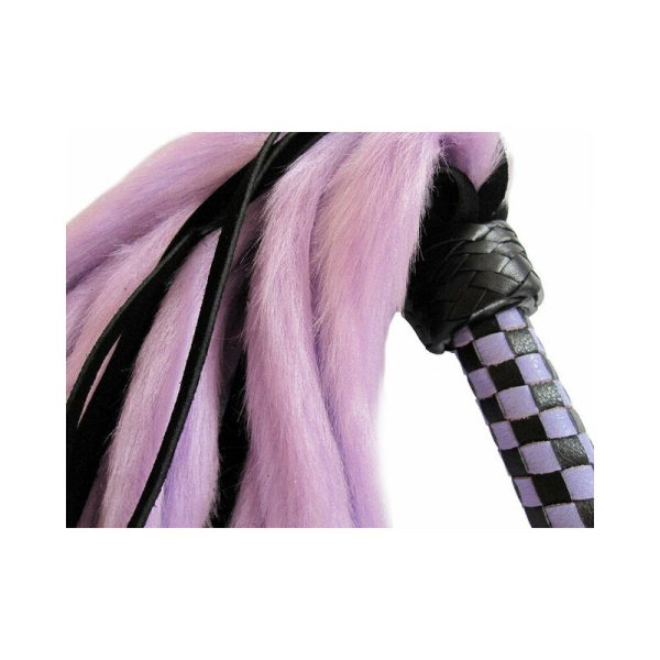 Suede & Fluff Mini Flogger Purple - Image 4