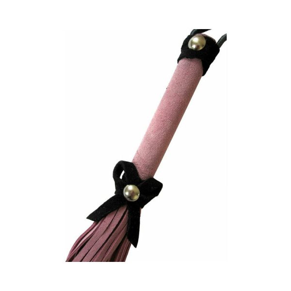 Love Knot Mini Flogger Pink with Black Bow - Image 2