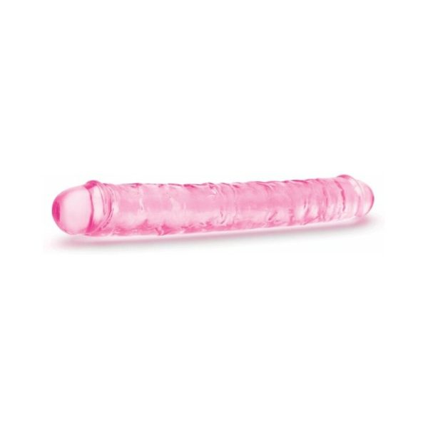 Me You Us Ultra Cock 12 in. Jelly Double Ended Dildo Pink - Image 3