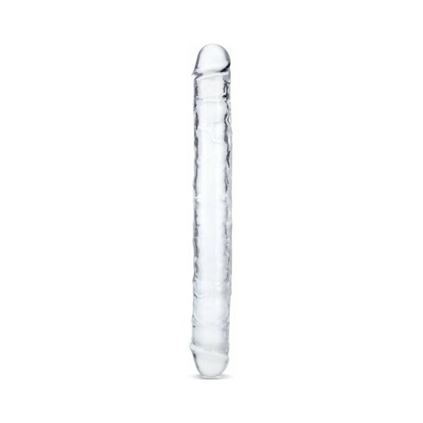 Me You Us Ultra Cock 15 in. Jelly Double Ended Dildo Clear - Image 2